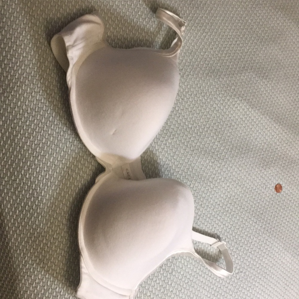 White lined bra